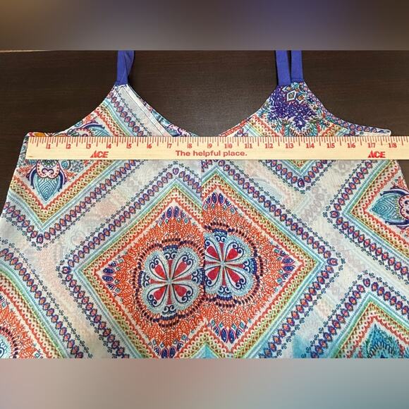 Pia Rossini Toulouse Beach Mini Dress Multi Women’s Size M/L - Picture 7 of 8